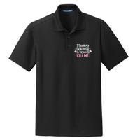 I Think My Trainer Is Trying To Kill Me Funny Gymer Dry Zone Grid Polo