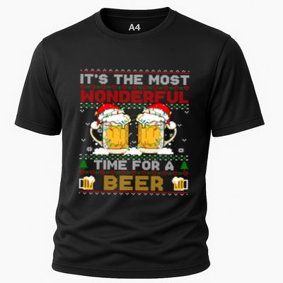It’S The Most Wonderful Time For A Beer Christmas Sweater Gift Performance Shirt