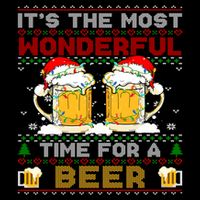 It’S The Most Wonderful Time For A Beer Christmas Sweater Gift Performance Shirt