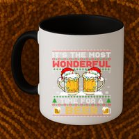 It’S The Most Wonderful Time For A Beer Christmas Sweater Gift Mug