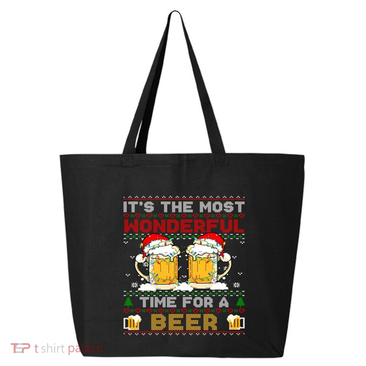 It’S The Most Wonderful Time For A Beer Christmas Sweater Gift 25L Jumbo Tote