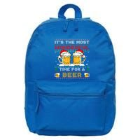 It’S The Most Wonderful Time For A Beer Christmas Sweater Gift 16 in Basic Backpack