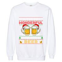 It’S The Most Wonderful Time For A Beer Christmas Sweater Gift Garment-Dyed Sweatshirt