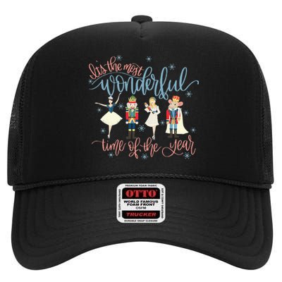 Its The Most Wonderful Time Of The Year xmas Nutcracker  High Crown Mesh Back Trucker Hat