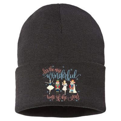 Its The Most Wonderful Time Of The Year xmas Nutcracker  Sustainable Knit Beanie