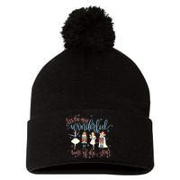 Its The Most Wonderful Time Of The Year xmas Nutcracker  Pom Pom 12in Knit Beanie