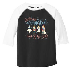 Its The Most Wonderful Time Of The Year xmas Nutcracker  Toddler Fine Jersey T-Shirt