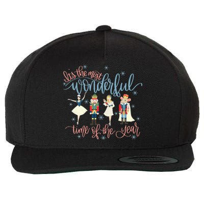 Its The Most Wonderful Time Of The Year xmas Nutcracker  Wool Snapback Cap