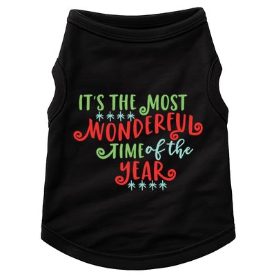 It's The Most Wonderful Time Of The Year Cute Christmas Doggie Tank