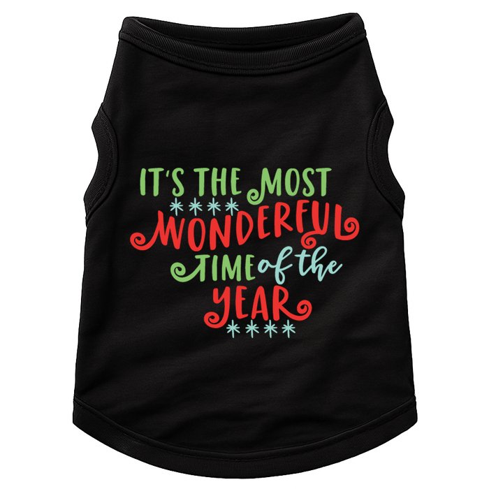 It's The Most Wonderful Time Of The Year Cute Christmas Doggie Tank