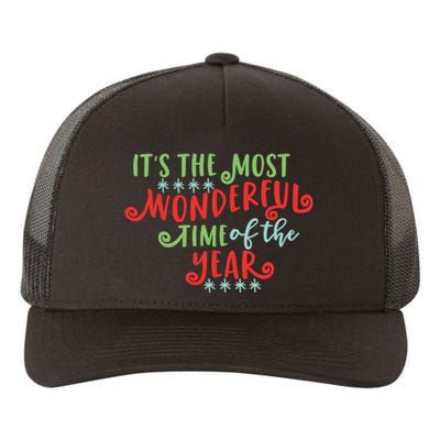 It's The Most Wonderful Time Of The Year Cute Christmas Yupoong Adult 5-Panel Trucker Hat