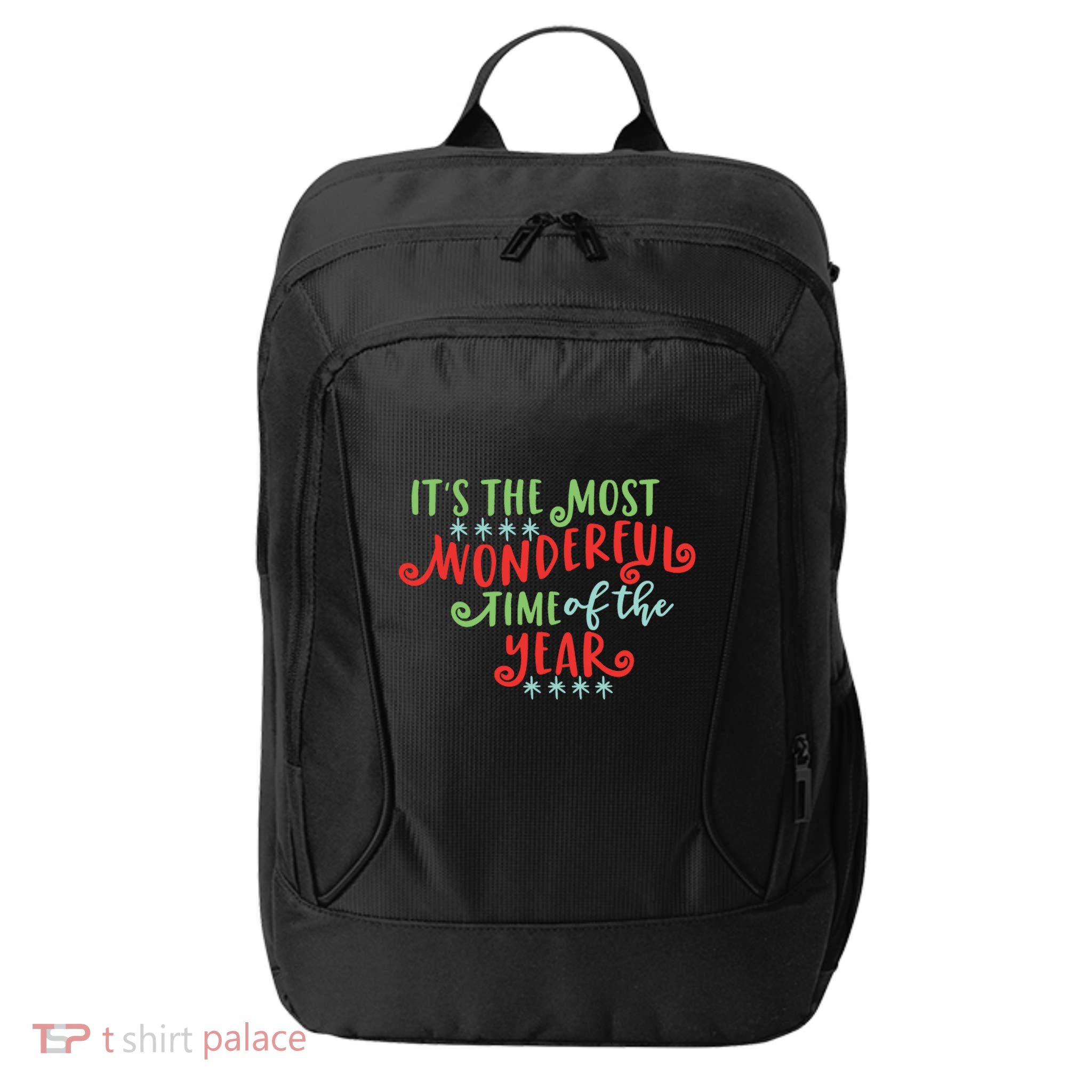 It's The Most Wonderful Time Of The Year Cute Christmas City Backpack