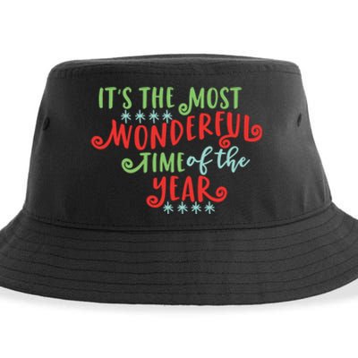 It's The Most Wonderful Time Of The Year Cute Christmas Sustainable Bucket Hat