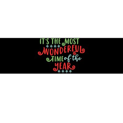 It's The Most Wonderful Time Of The Year Cute Christmas Bumper Sticker