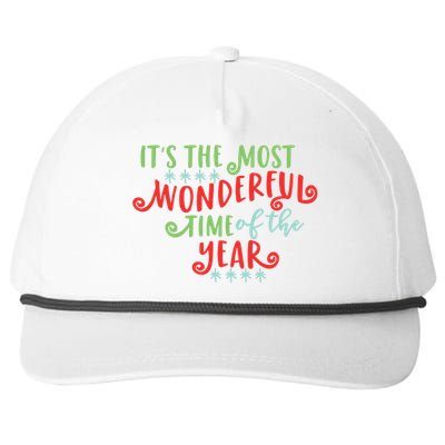 It's The Most Wonderful Time Of The Year Cute Christmas Snapback Five-Panel Rope Hat