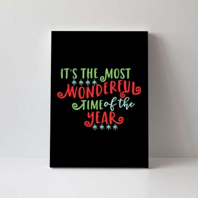 It's The Most Wonderful Time Of The Year Cute Christmas Canvas