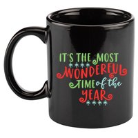 It's The Most Wonderful Time Of The Year Cute Christmas 11oz C Handle Ceramic Mug