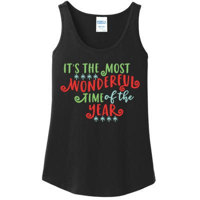 It's The Most Wonderful Time Of The Year Cute Christmas Ladies Essential Tank