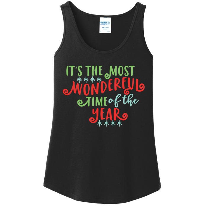 It's The Most Wonderful Time Of The Year Cute Christmas Ladies Essential Tank