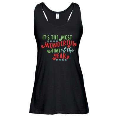 It's The Most Wonderful Time Of The Year Cute Christmas Ladies Essential Flowy Tank