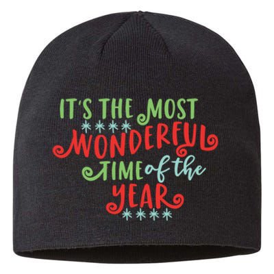 It's The Most Wonderful Time Of The Year Cute Christmas Sustainable Beanie