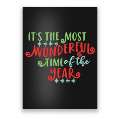 It's The Most Wonderful Time Of The Year Cute Christmas Poster