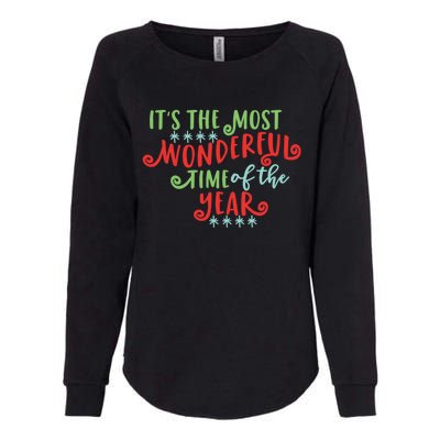 It's The Most Wonderful Time Of The Year Cute Christmas Womens California Wash Sweatshirt