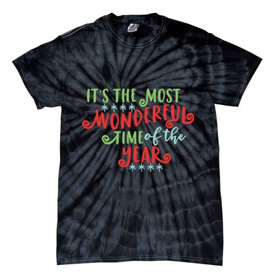 It's The Most Wonderful Time Of The Year Cute Christmas Tie-Dye T-Shirt