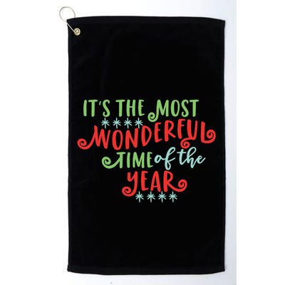 It's The Most Wonderful Time Of The Year Cute Christmas Golf Towel