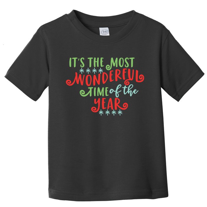 It's The Most Wonderful Time Of The Year Cute Christmas Toddler T-Shirt