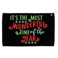 It's The Most Wonderful Time Of The Year Cute Christmas Grommeted Golf Towel