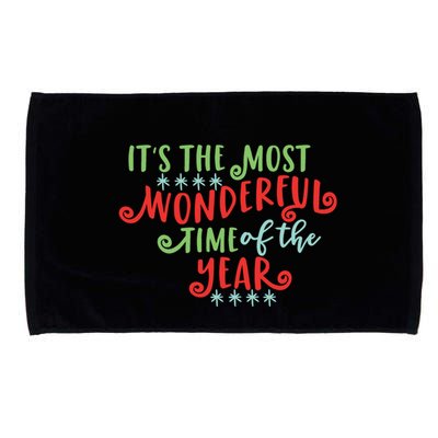 It's The Most Wonderful Time Of The Year Cute Christmas Microfiber Hand Towel