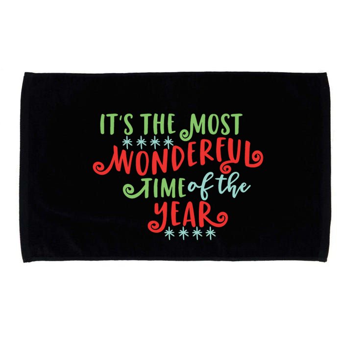 It's The Most Wonderful Time Of The Year Cute Christmas Microfiber Hand Towel