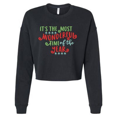 It's The Most Wonderful Time Of The Year Cute Christmas Cropped Pullover Crew