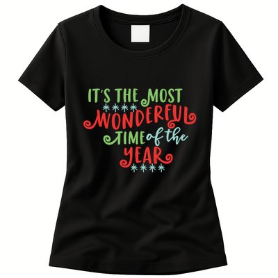 It's The Most Wonderful Time Of The Year Cute Christmas Womens T-Shirt
