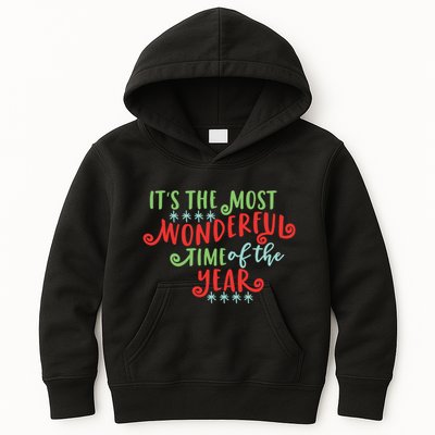 It's The Most Wonderful Time Of The Year Cute Christmas Kids Hoodie