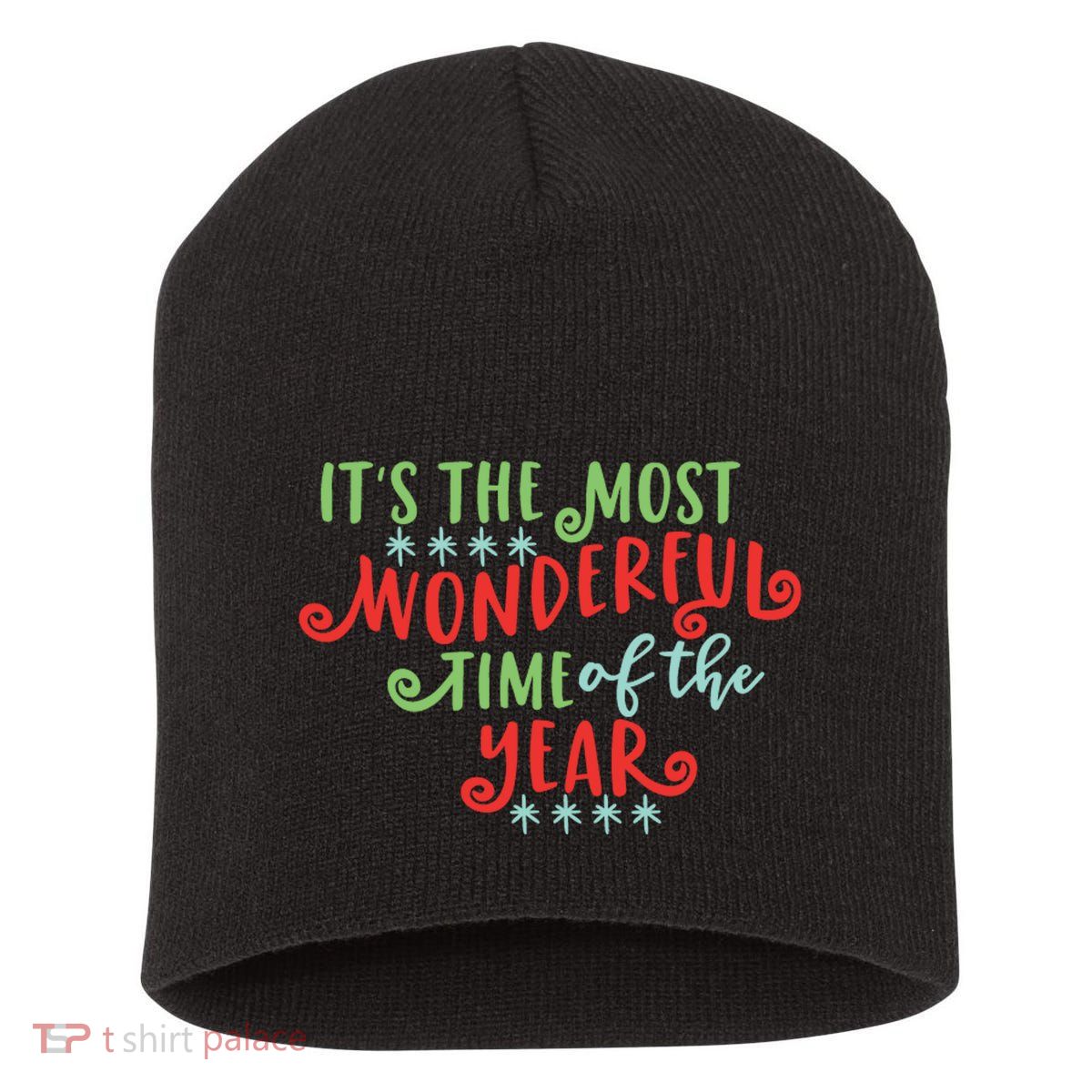 It's The Most Wonderful Time Of The Year Cute Christmas Short Acrylic Beanie