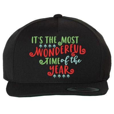 It's The Most Wonderful Time Of The Year Cute Christmas Wool Snapback Cap