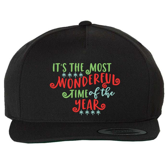 It's The Most Wonderful Time Of The Year Cute Christmas Wool Snapback Cap