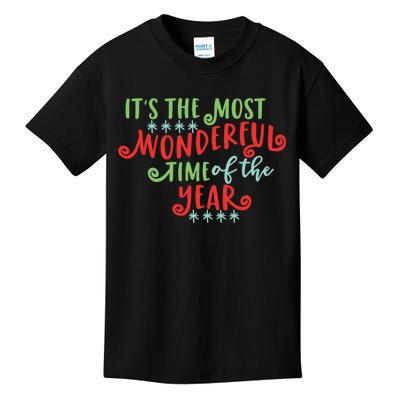 It's The Most Wonderful Time Of The Year Cute Christmas Kids T-Shirt