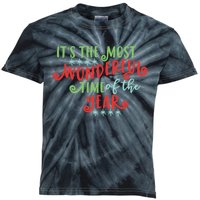 It's The Most Wonderful Time Of The Year Cute Christmas Kids Tie-Dye T-Shirt