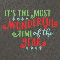 It's The Most Wonderful Time Of The Year Cute Christmas Cotton Canvas Backpack