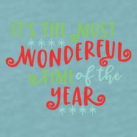 It's The Most Wonderful Time Of The Year Cute Christmas Sueded Cloud Jersey T-Shirt