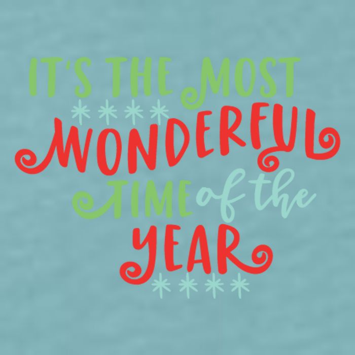 It's The Most Wonderful Time Of The Year Cute Christmas Sueded Cloud Jersey T-Shirt