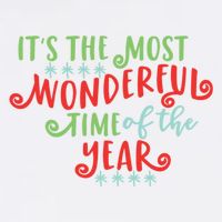 It's The Most Wonderful Time Of The Year Cute Christmas Garment-Dyed Sweatshirt