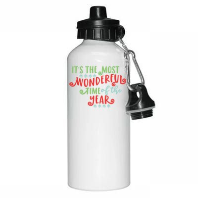 It's The Most Wonderful Time Of The Year Cute Christmas Aluminum Water Bottle