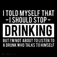 I Told Myself I Should Stop Drinking Youth Performance Sprint T-Shirt
