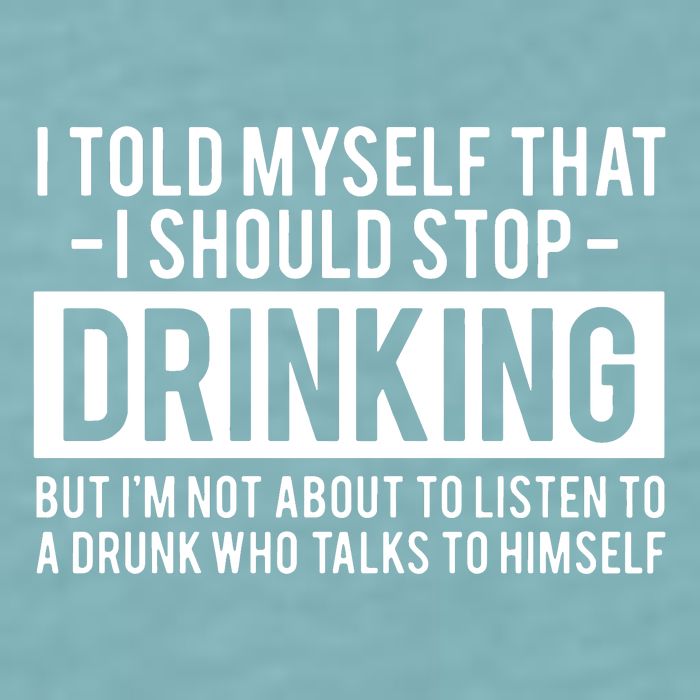 I Told Myself I Should Stop Drinking Sueded Cloud Jersey T-Shirt