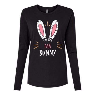 I'm The Ma Bunny Matching Family Easter Sunday Gift Womens Cotton Relaxed Long Sleeve T-Shirt