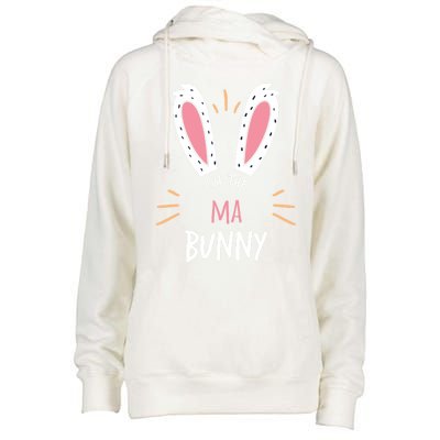 I'm The Ma Bunny Matching Family Easter Sunday Gift Womens Funnel Neck Pullover Hood